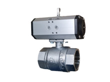 Zawór kulowy ze stali nierdzewnej 2"IG z siłownikiem obrotowym