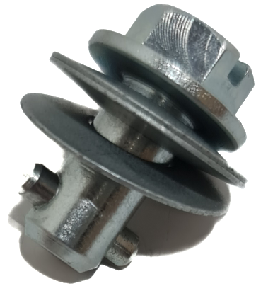 Trzpień blokujący z łbem sześciokątnym z nacięciem