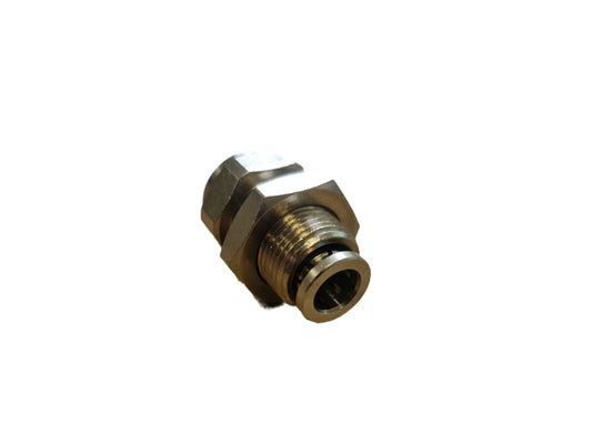 Straight bulkhead fitting Mod. 6593 8mm -G 1/4"