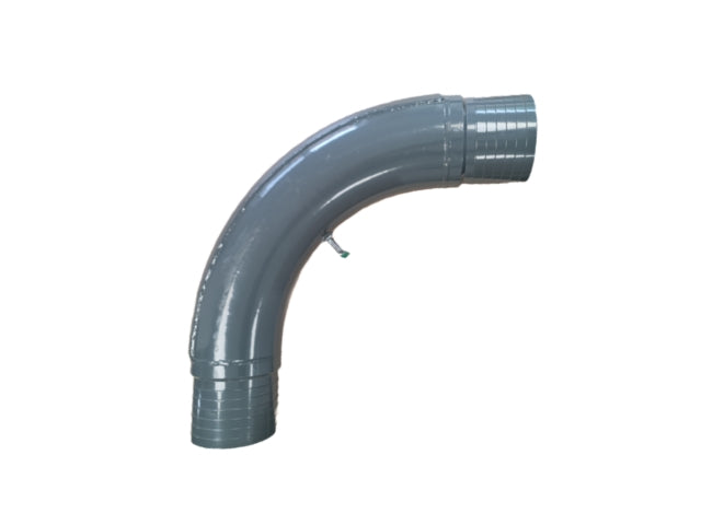 90° bend Ø 150 with hose nozzles