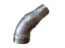 Přechodový kus ohnutý ze 4" AG na 3" AG