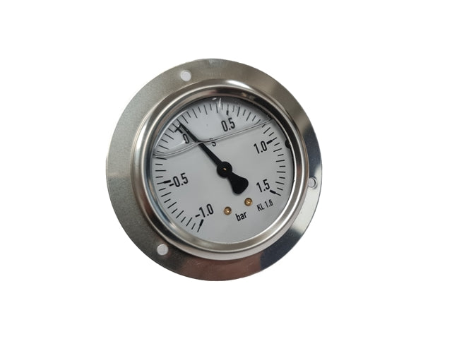 Tlakoměr s Bourdonovou trubicí D=60mm -1 /+1,5 baru